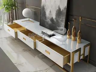 میز تلویزیون استیل وارداتی برند سان تک