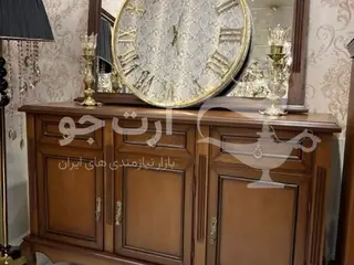آینه و کنسول مدل آنتیک سه درب