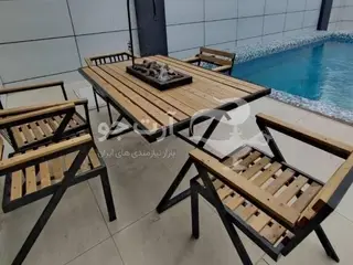 میز وصندلی باغی ویلایی حیاط الدوز اتشدان