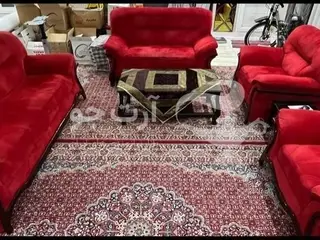 مبلمان 7 نفره با میز وسط و میز عسلی