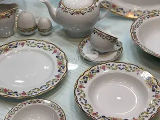 سرویس چینی 12 نفره زرین طرح گلستان آکبند