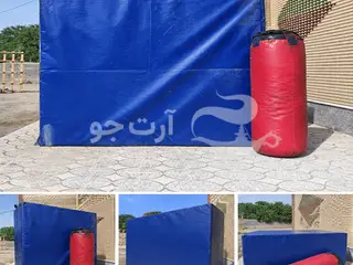 ست حرفه‌ای کیسه‌بوکس سنگین و تشک ایمنی (پارکور و پرش ارتفاع) - در حد نو