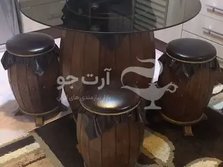 میز ناهر خوری مدل بشکه