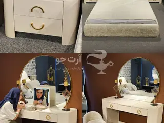 سرویس خواب النا با رنگ کرم کاراملی بسیار شیک و همه پسند