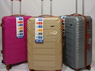 چمدان فایبر *سایز بزرگ 35 کیلویی* آکبند با کاور
